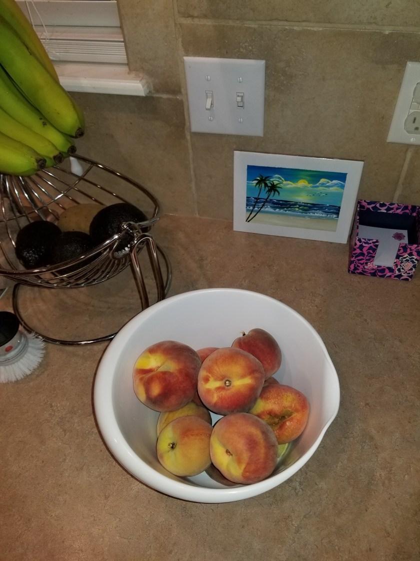 Bowl of peaches