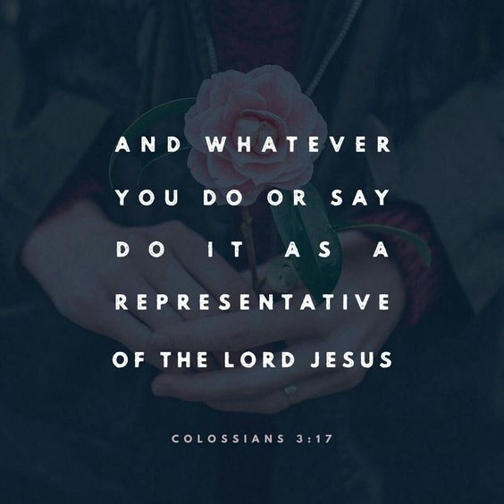 Colossians 3 verse 17