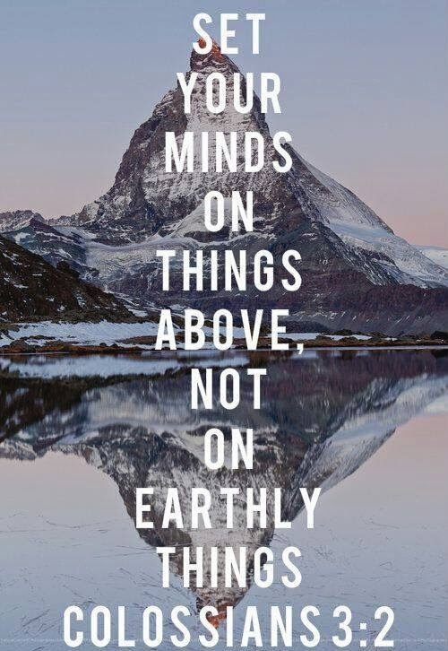 Colossians 3 verse 2