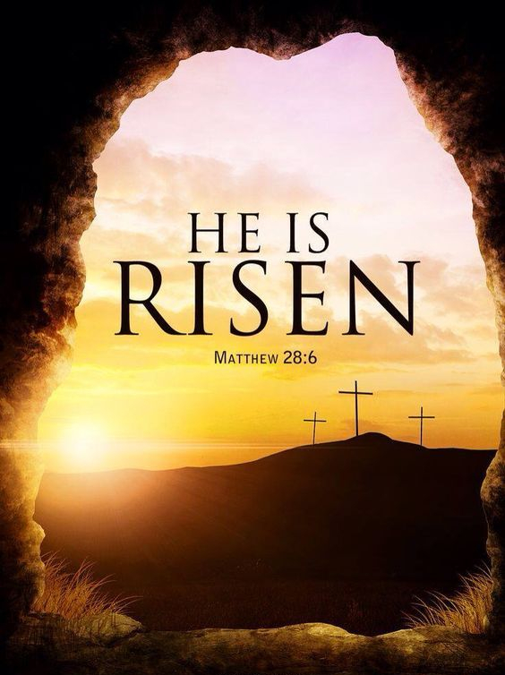 Matthew 28 verse 6 (crosses)