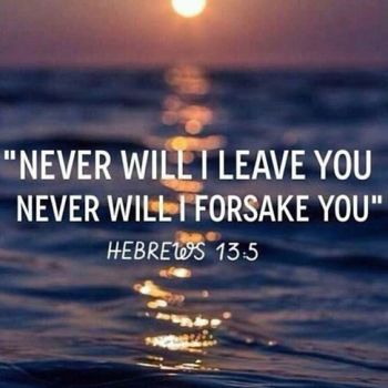 Never forsake verse