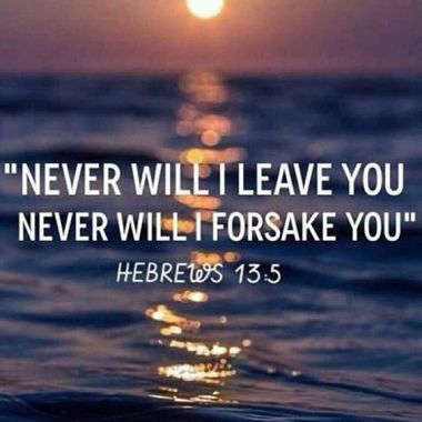 Never forsake verse