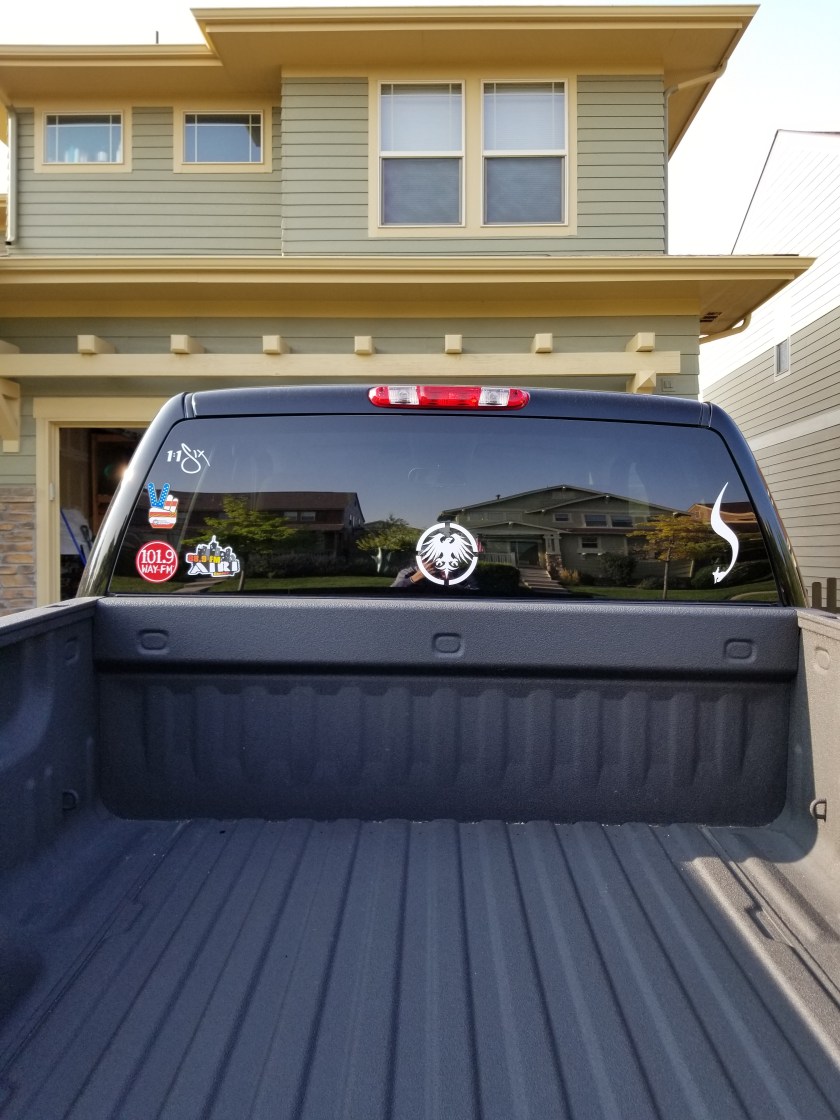 Truck back window