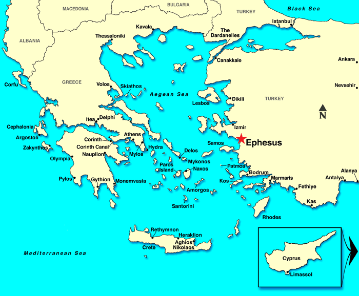 Ephesus map best