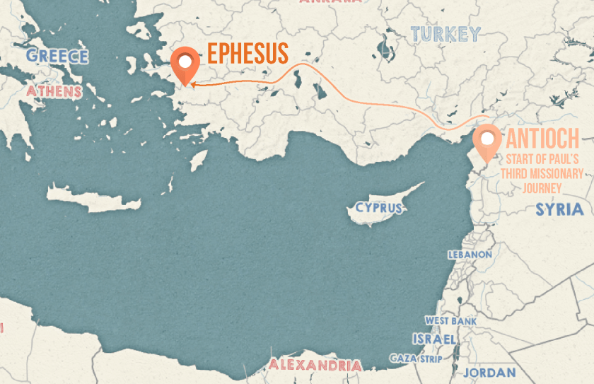 Ephesus map