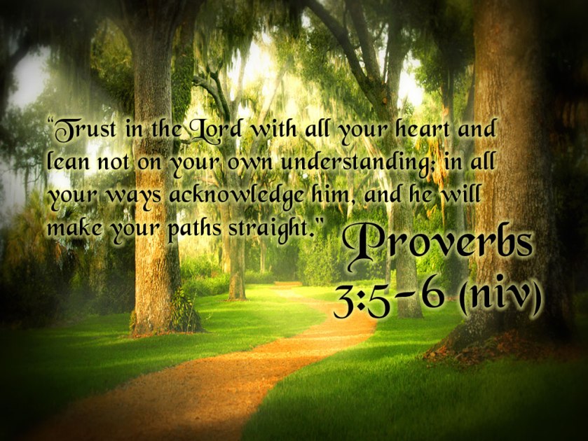 Proverbs 3 v 5 &amp; 6