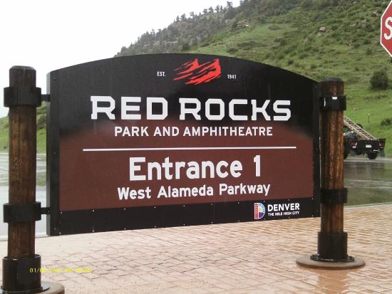 Red Rocks sign