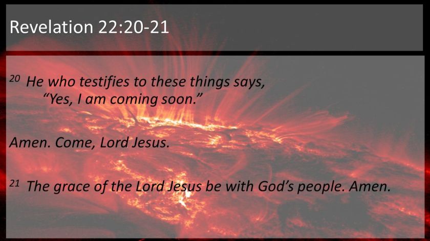 21 The grace of the Lord Jesus be with God’s people. Amen.