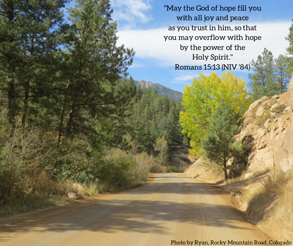 Pic quote Romans 15 v 13