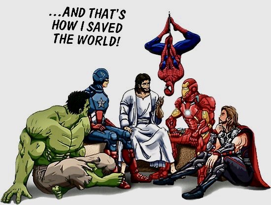 Jesus with Marvel