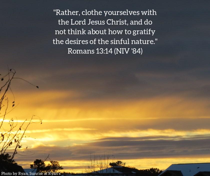 Pic quote Romans 13 v 14