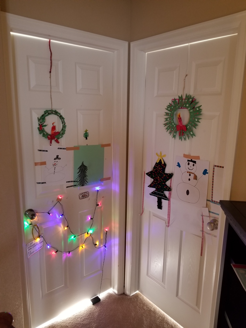 Christmas doors kids