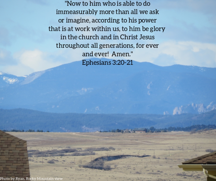 Pic quote Ephesians 3 v 20 v 21