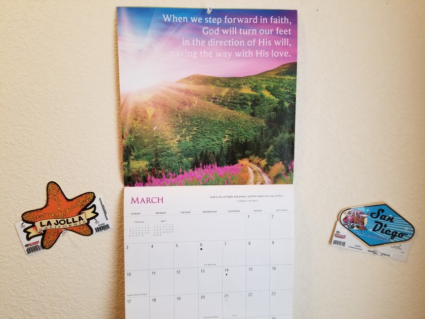 March calendar 1