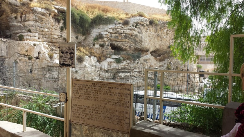 Garden Tomb view of Golgotha