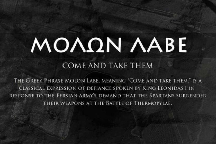 Molon Labe meaning