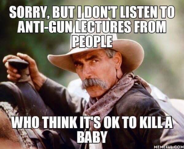 No anti gun lectures