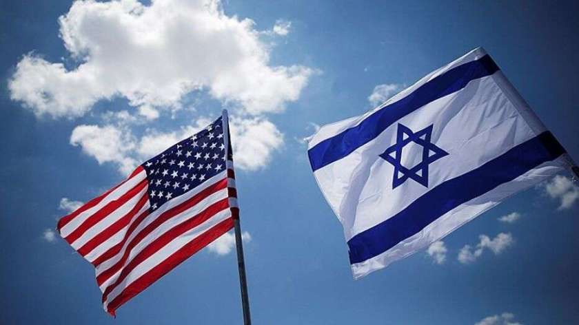 American and Israeli flags