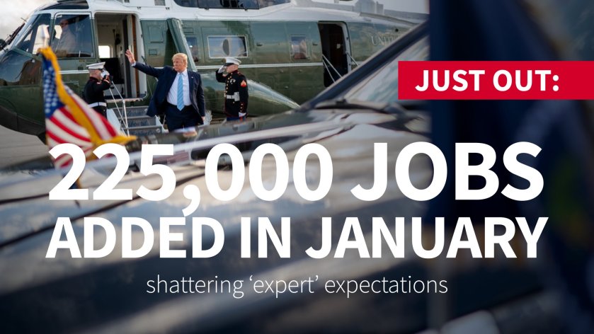 Trump January jobs numbers