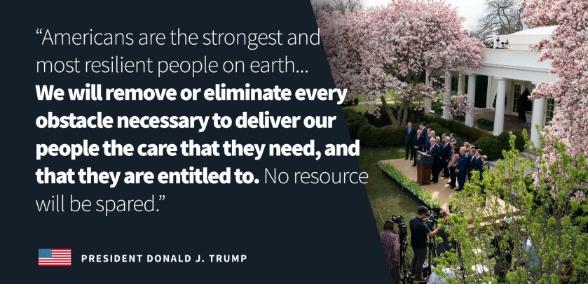 Trump quote on coronavirus